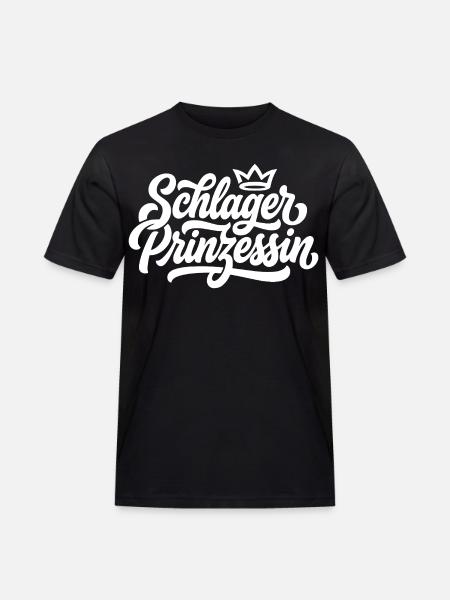 Schlager Prinzessin - Männer Workwear T-Shirt - Schwarz