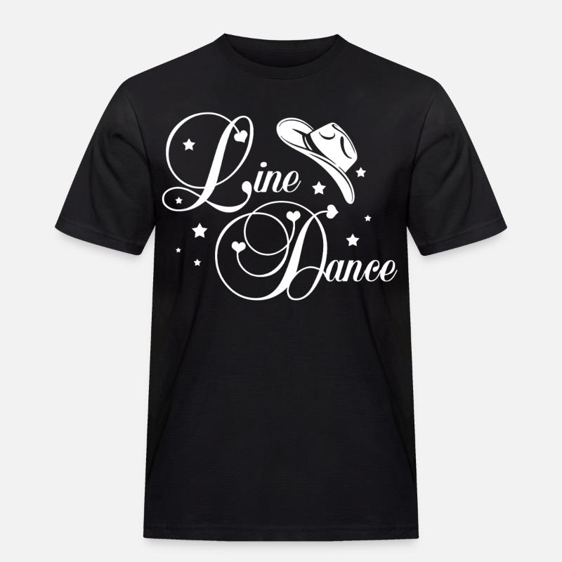 Line Dance Script - Men's Workwear T-Shirt - black