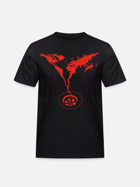 La fin du monde (rouge) - T-shirt Workwear homme - noir