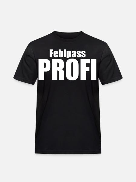 Fehlpass PROFI - Männer Workwear T-Shirt - Schwarz