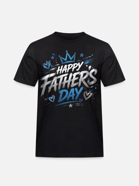 Happy Father Day Chart - Father's Day - Men's Workwear T-Shirt - black