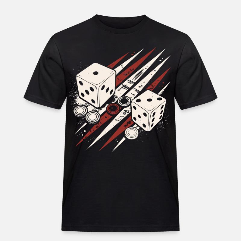 Backgammon | Board Game | Gift - Men's Workwear T-Shirt - black