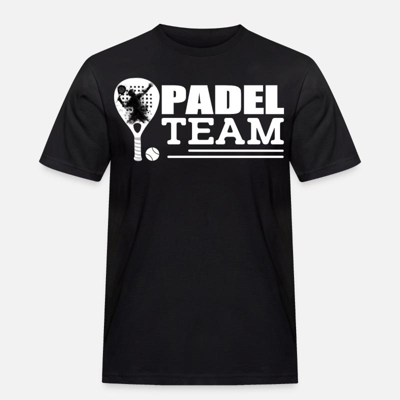Padel - Männer Workwear T-Shirt - Schwarz