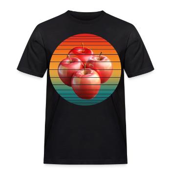 Fruit de la pomme - T-shirt Workwear homme - noir - Devant - AI Model Male 178 light (178cm)