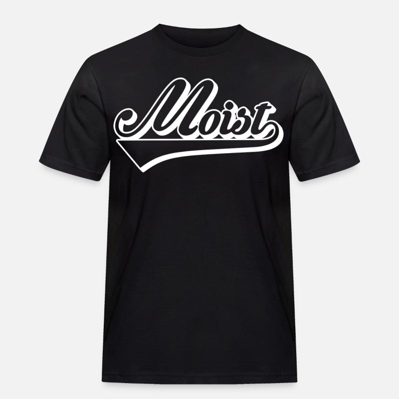 Mobiz Retro Script Logo - Men's Workwear T-Shirt - black