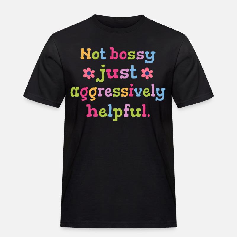 Not determining, just helpful humor - Men's Workwear T-Shirt - black