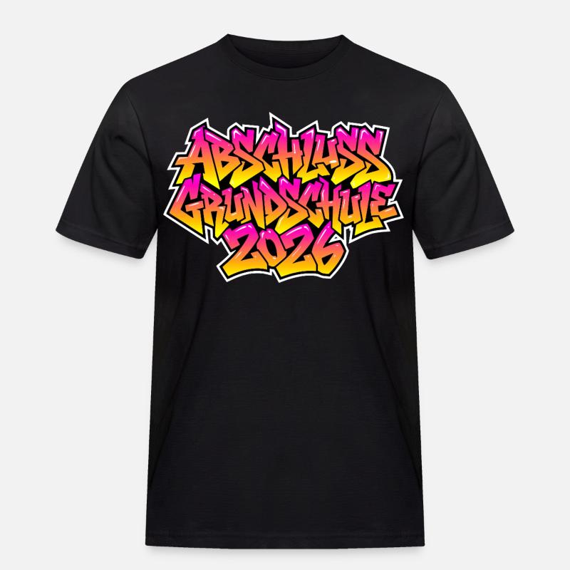 Elementary School Graduation 2026 Graffiti - Men's Workwear T-Shirt - black