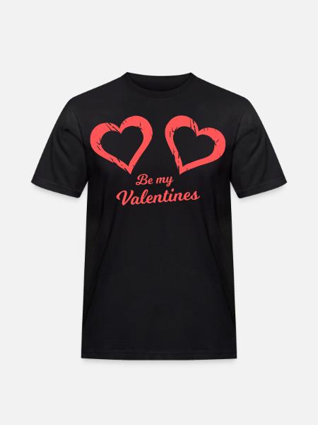 Be my Valentines Heart Brush - Men's Workwear T-Shirt - black