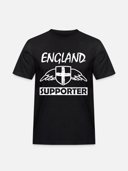 England supporters with wings - Men's Workwear T-Shirt - black