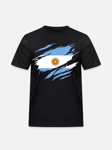 Argentine Drapeau Argentin Argentine - T-shirt Workwear homme - noir