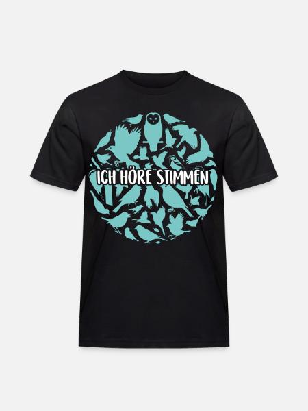 Birdwatching - Männer Workwear T-Shirt - Schwarz