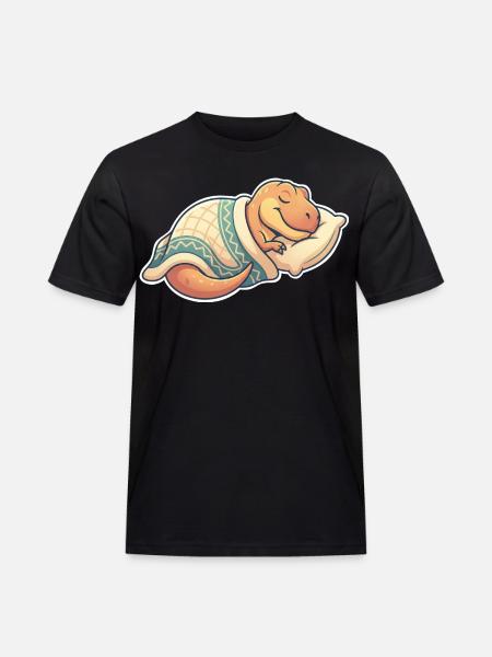 Sleeping Dinosaur - Men's Workwear T-Shirt - black
