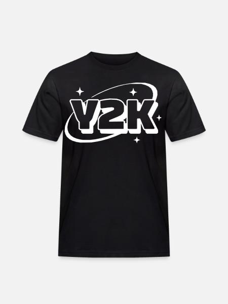 Y2K Neon Retro Stars - Men's Workwear T-Shirt - black