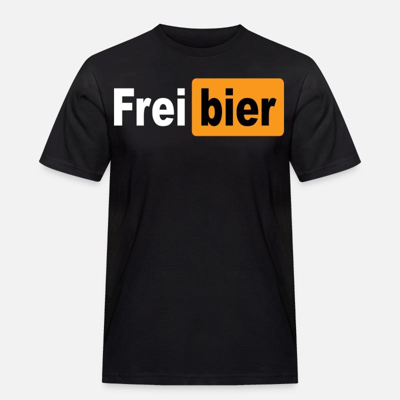 FREIBIER - Männer Workwear T-Shirt - Schwarz