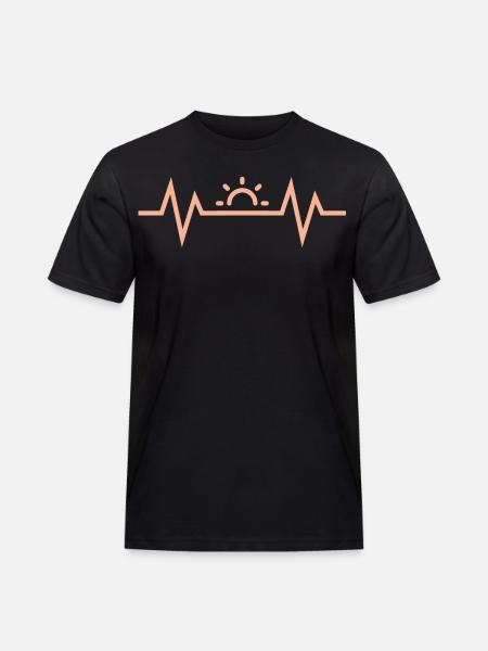 Heartbeat Sun - Men's Workwear T-Shirt - black