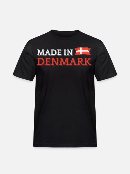 Made in Denmark, Danish pride - Men's Workwear T-Shirt - black