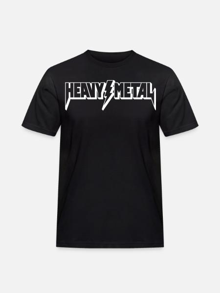 Heavy Metal Logo - Men's Workwear T-Shirt - black