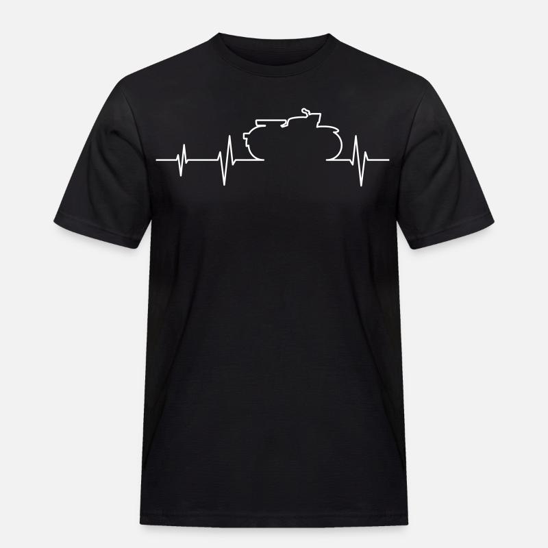 Simson Sparrowhawk Hawk ECG - Men's Workwear T-Shirt - black