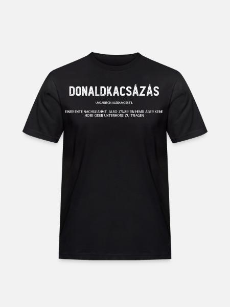 donaldkacsazas w - Männer Workwear T-Shirt - Schwarz