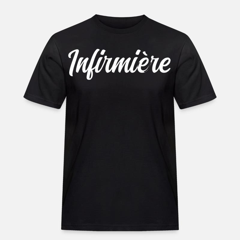 Krankenschwester - Männer Workwear T-Shirt - Schwarz