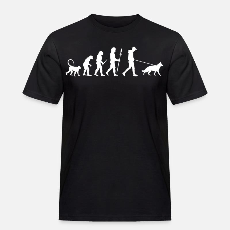 Evolution German Shepherd - Men's Workwear T-Shirt - black