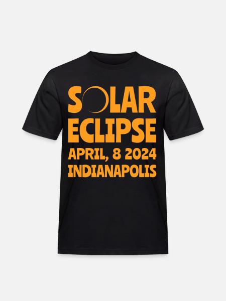 Solar Eclipse 2024 Indianapolis Indiana - Men's Workwear T-Shirt - black