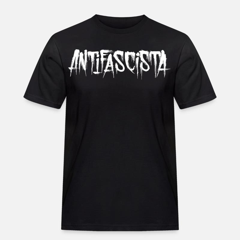 Lettrage antifasciste Graffiti Antifascisme - T-shirt Workwear homme - noir