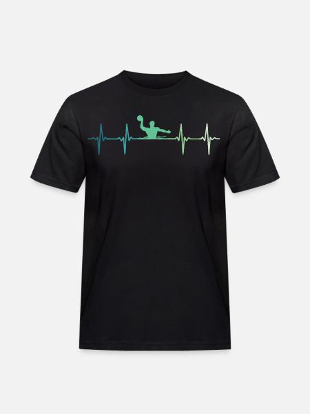 Water polo Heartbeat Water polo - Men's Workwear T-Shirt - black