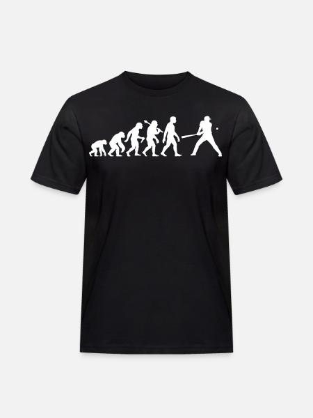 Baseball Evolution Baseball Player Batsman - Men's Workwear T-Shirt - black