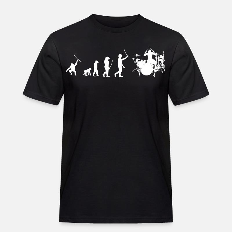Evolution drummer - Men's Workwear T-Shirt - black