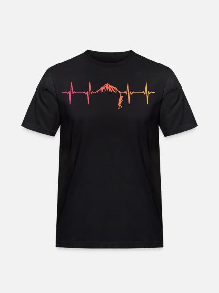 Climbing Sunset Heartbeat Climber - Men's Workwear T-Shirt - black