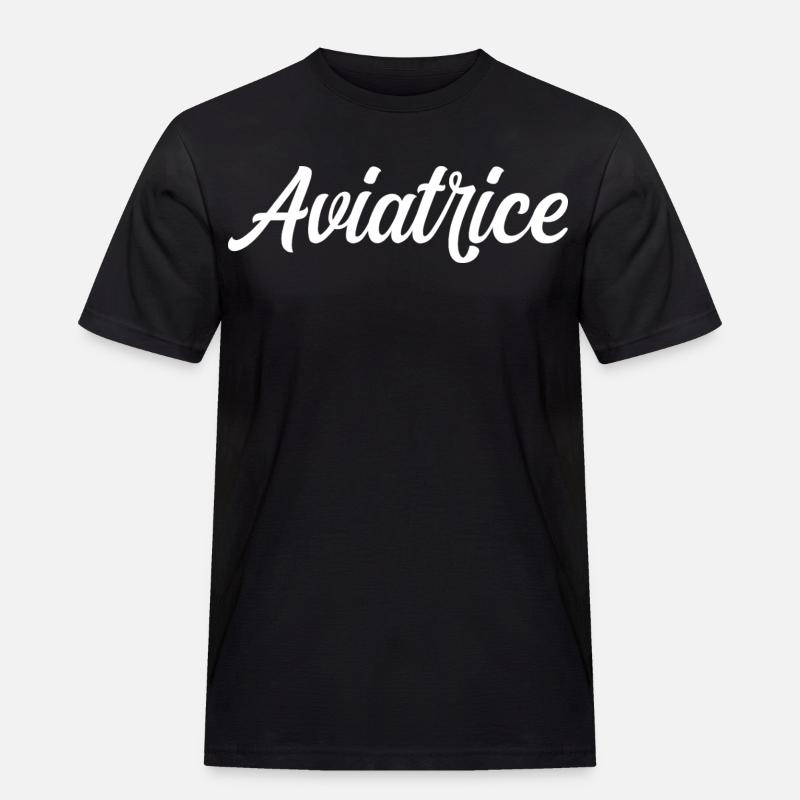 Fliegerpilot Flugzeugflug - Männer Workwear T-Shirt - Schwarz