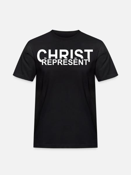 Represent Christ - Men's Workwear T-Shirt - black