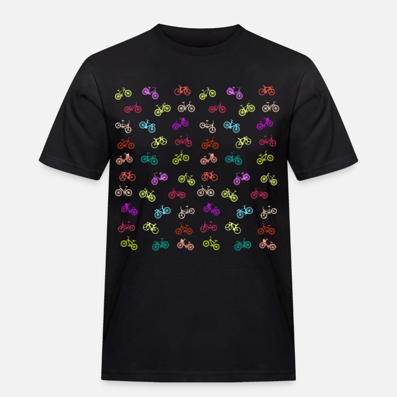 Bicycle pattern - Men's Workwear T-Shirt - black