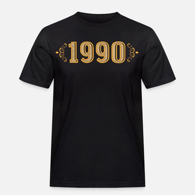 Legende seit 1990 Retro 1990 - Männer Workwear T-Shirt - Schwarz