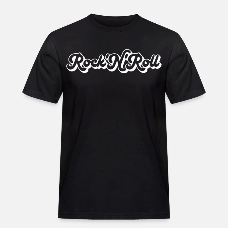 Rock 'n' Roll Drehbuch - Männer Workwear T-Shirt - Schwarz