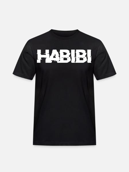 Habibi lettering - Men's Workwear T-Shirt - black
