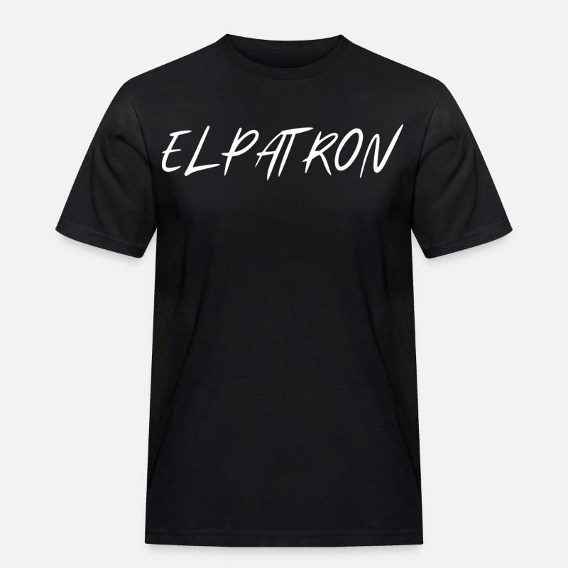 El Patron – Der Chef Look - Männer Workwear T-Shirt - Schwarz