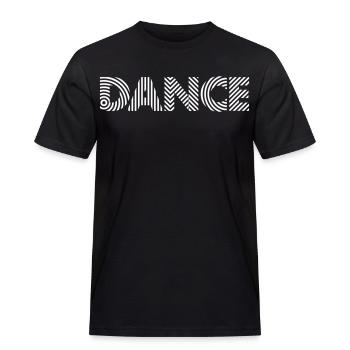 Hypno Dance Party Shirt – Club & Retro Musik - Männer Workwear T-Shirt - Schwarz - Vorne - AI Model Male 178 light (178cm)