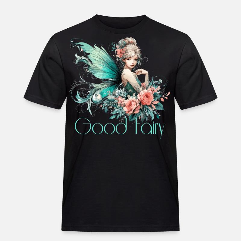 Gute Fee Geschenk - Männer Workwear T-Shirt - Schwarz