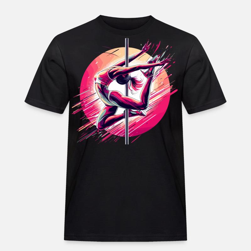 Pole Dance Dynamics Pink Gift - Men's Workwear T-Shirt - black