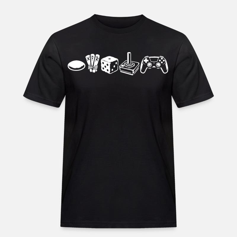 Controller Evolution | Gamer - Männer Workwear T-Shirt - Schwarz