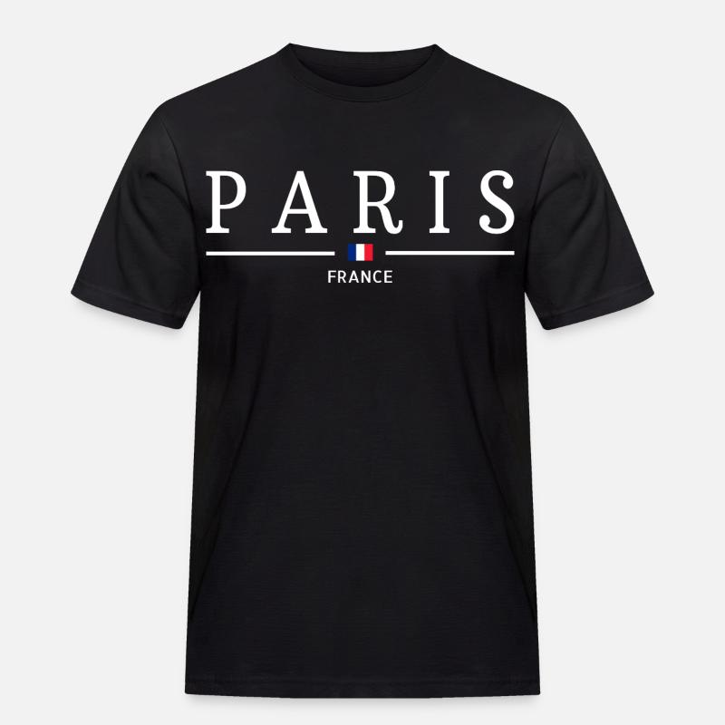 PARIS - Männer Workwear T-Shirt - Schwarz