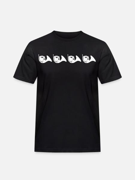 Retro French Horns - Men's Workwear T-Shirt - black