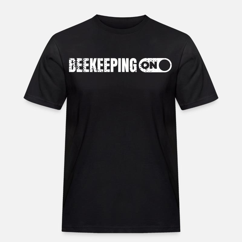 Imker sein - Männer Workwear T-Shirt - Schwarz