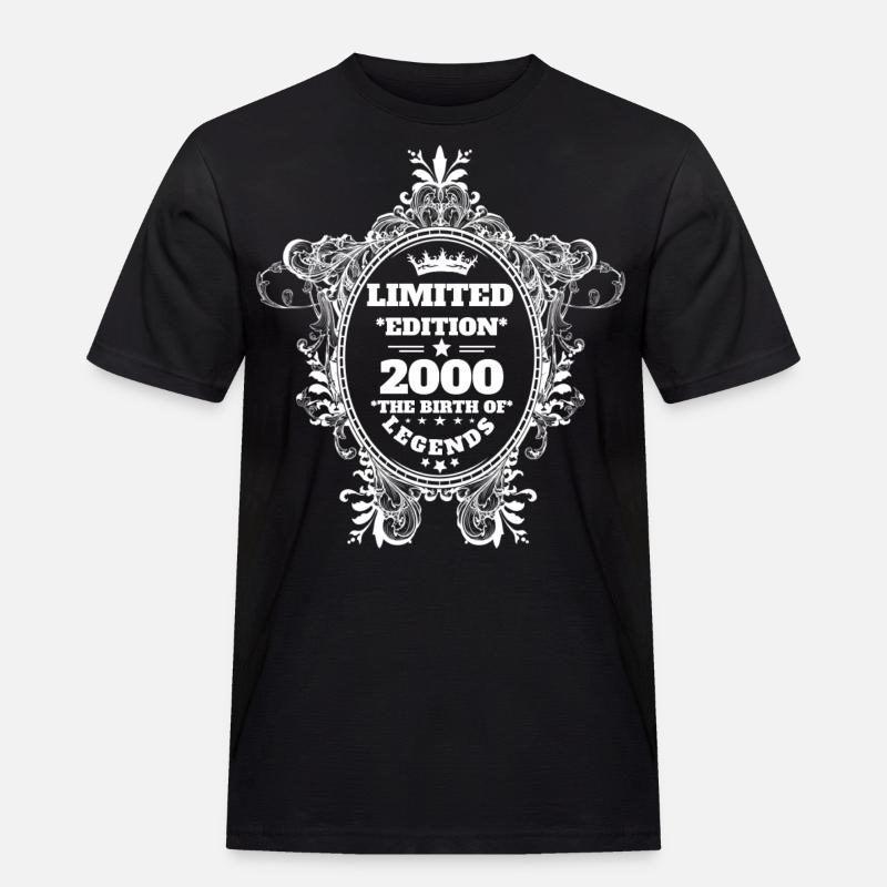 2000 - Männer Workwear T-Shirt - Schwarz