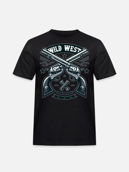 Wild West - Men's Workwear T-Shirt - black