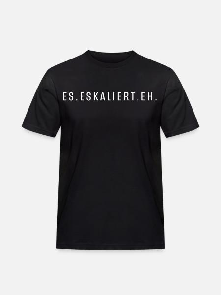 it's escalating anyway - Men's Workwear T-Shirt - black