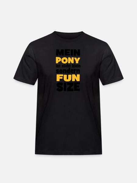 Pony - Männer Workwear T-Shirt - Schwarz