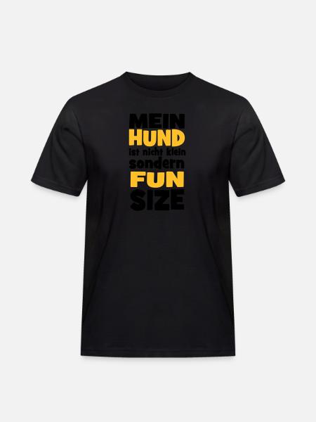 Hund - Männer Workwear T-Shirt - Schwarz